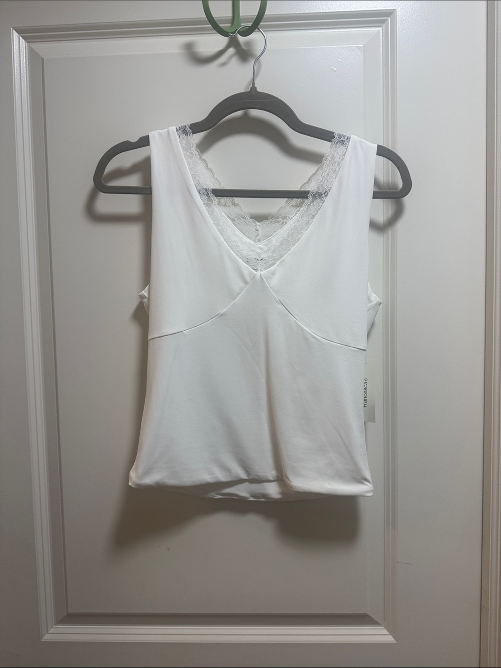 White Lace Tank Top